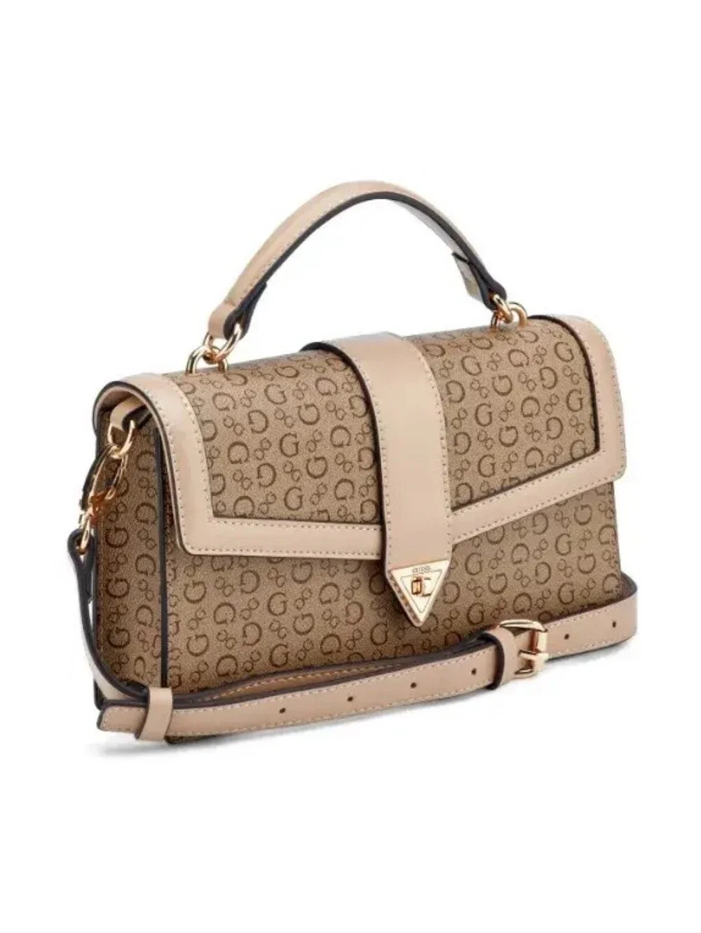 Guess Monogram Shoulder Handbag